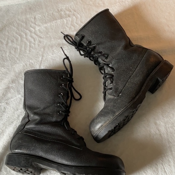 Black military vintage 1992 Combat Boots - Picture 4 of 5